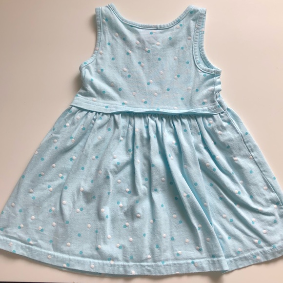 18M Girls: Elsa Blue Polka Dot Dress - Picture 3 of 3
